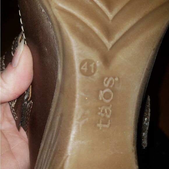 Taos brown leather Maryjane wedges - Picture 7 of 7